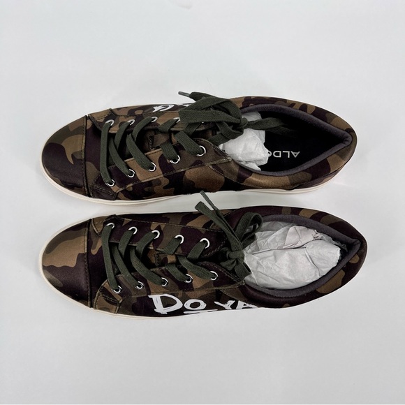 Aldo Women’s Size 10 Camo Sneakers “Do Ya Thing” Satin Finish Great Quality! - Picture 4 of 12